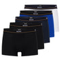 Boss - 5 Pack Cotton Stretch Trunks with Logo Waistbands - Multicolour