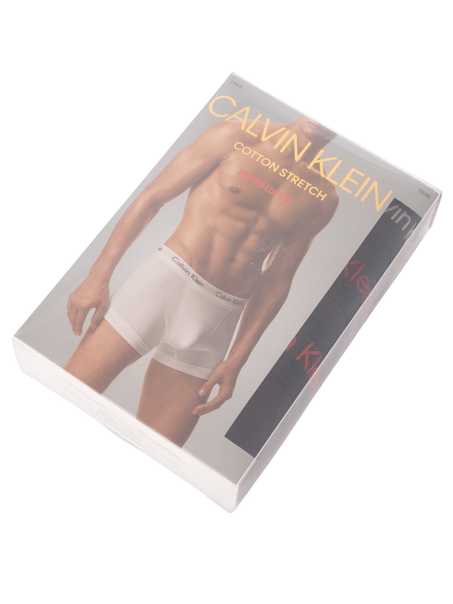 Calvin Klein 3 Pack Cotton Stretch Trunks - Black Multi