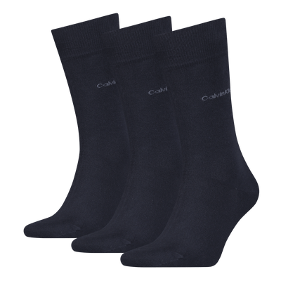 Calvin Klein 3 Pack Crew Socks - One Size, Navy