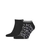 Calvin Klein Men's 2 Pack Sneaker All Over Logo Socks