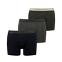 Scotch & Soda 3 Pack Men's Herringbone Boxer Shorts - Olive/Black
