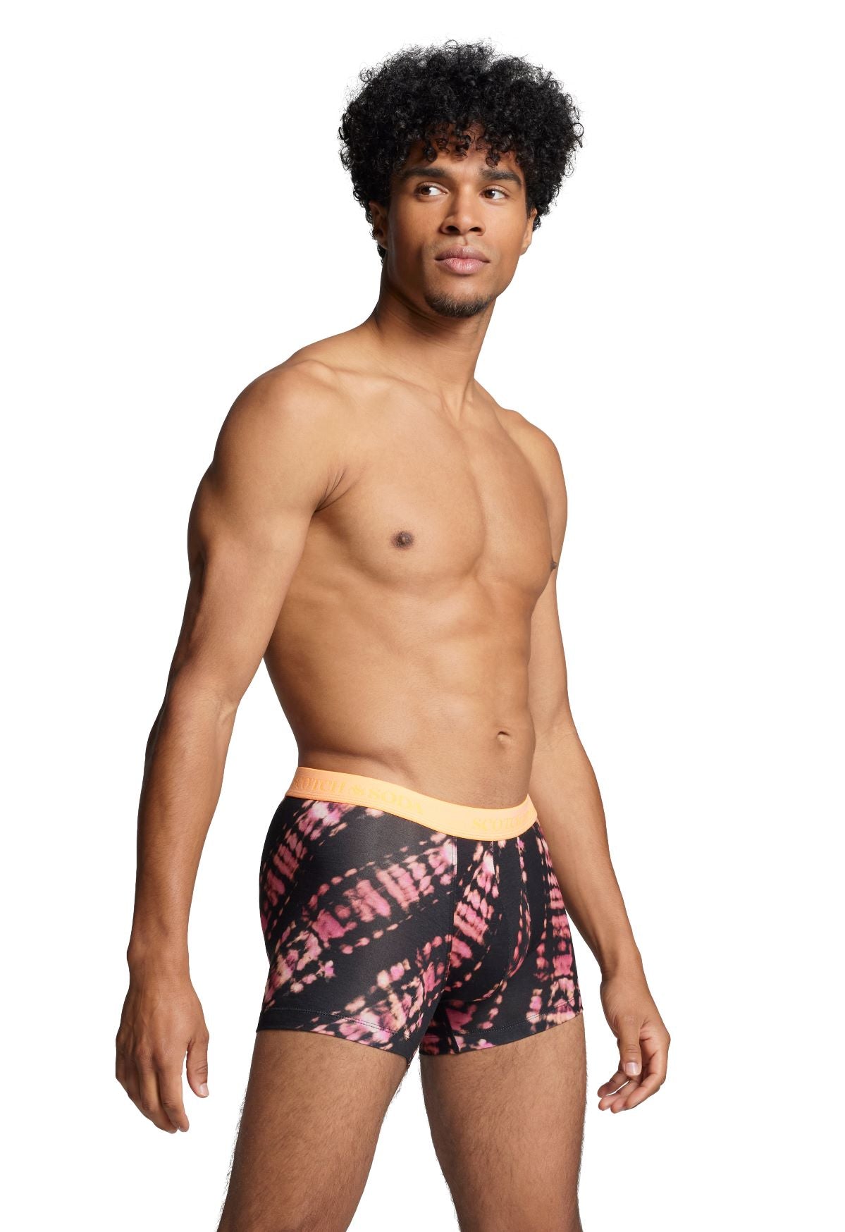 Scotch & Soda 2 Pack Men's Tie and Dye Boxers - Black/Red