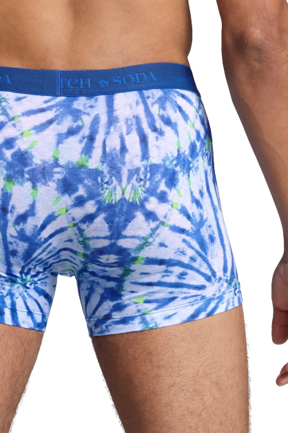 Scotch & Soda 2 Pack Men's Tie and Dye Boxers - Navy/Blue