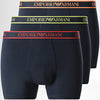 Emporio Armani 3 Pack Boxer Briefs - Blue Marine