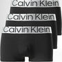 Calvin Klein 3 Pack Trunks - Steel Micro - Black
