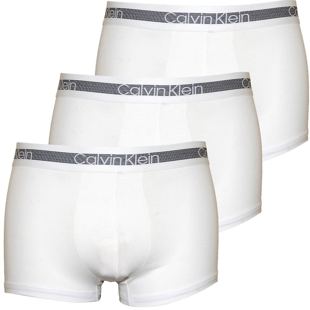 Calvin Klein Cooling 3 Pack Trunks ( White )