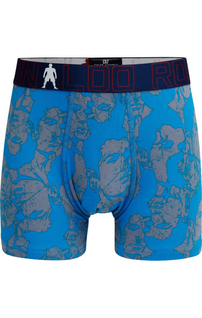 CR7 2-Pack Boy's Cotton Boxer Shorts Trunks - Multicolour -578