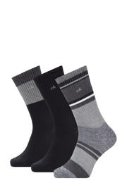 Calvin Klein 3 PACK Lightweight Organic Cotton - BLACK