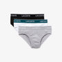 Lacoste Casual Briefs - 3 Pack - Black / White / Grey