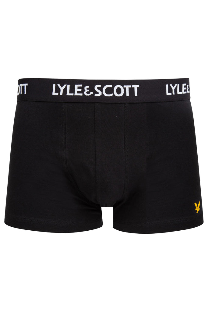 Lyle & Scott 3 Pack Barclay Men's Trunks Black Trunks and Boxers