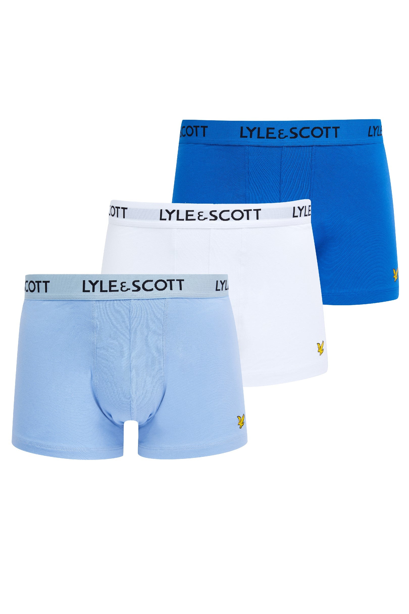 Lyle & Scott Barclays - 3 Pack Seasonal Men's Trunks - Blue / Light Blue / White