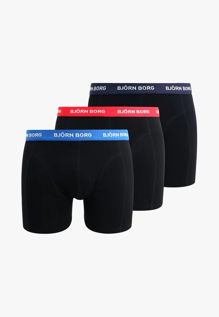 Björn Borg SHORTS CONTRAST SOLIDS 3 PACK - Pants