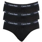 Calvin Klein 3 Pack Cotton Stretch – Hip Briefs ( BLACK / BLACK )