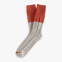 Thunders Love Wool Collection Cable Knit Orange Socks - (39-45)