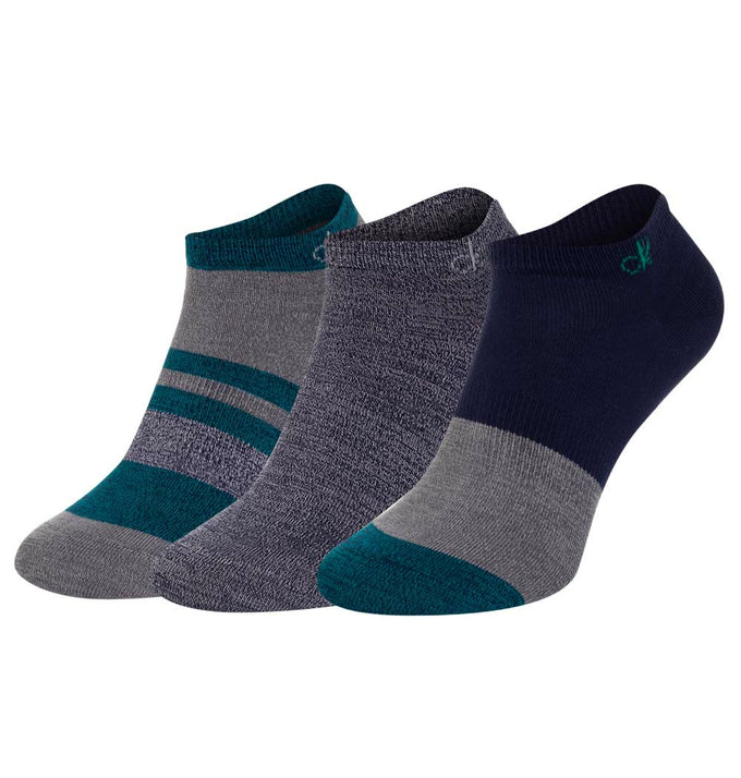 Calvin Klein 3 PACK Crew Socks - Blue With Grey