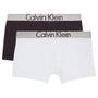 Calvin Klein Customized Stretch Boys 2 pack Boxer Trunks (PVH White / PVH Black)