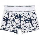 Calvin Klein Modern Cotton Boys 2 pack Boxer Trunks (White/CIRCLE BLACKIRISA)