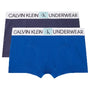 Calvin Klein Mingram Boys 2 pack Boxer Trunks (BLACK / Blue)
