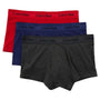 Calvin Klein 3 Pack Low Rise Trunks ( Manic Red / Shilo Blue / Charcoal Heather )