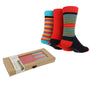 Glenmuir Men's 3 Pair Gift Boxed Bamboo Socks - Teal