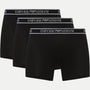 Emporio Armani 3 Pack Boxer Briefs - Black