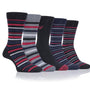 Farah Mens 5 Pack Cotton Rich Stripe Socks