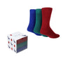 Pringle Mens 3 Pack Stag Cube Box With Red/Green/Blue Socks