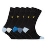 Lyle And Scott Mens Graham Five Pack Socks - Black/Blue
