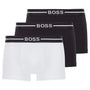 BOSS Men's - 3 Pack Organic Cotton Trunks - Black/White/Black