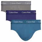 Calvin Klein 3 Pack Cotton Stretch – Hip Briefs ( Astral Aura / Corsair / Grey Smoke )