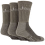 Jeep  JM273 Luxury Mens 3 Pack Terrain Socks for Hiking Boots - Khaki/Sand