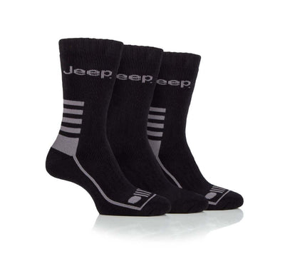 Jeep Mens Cotton Blend Boot Socks  - 6-11 UK
