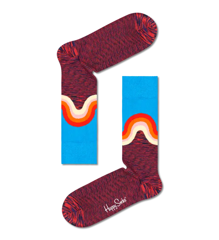 Happy Socks - Jumbo Wave - Red