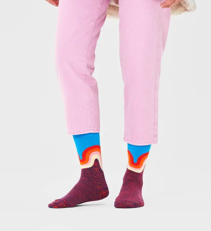 Happy Socks - Jumbo Wave - Red