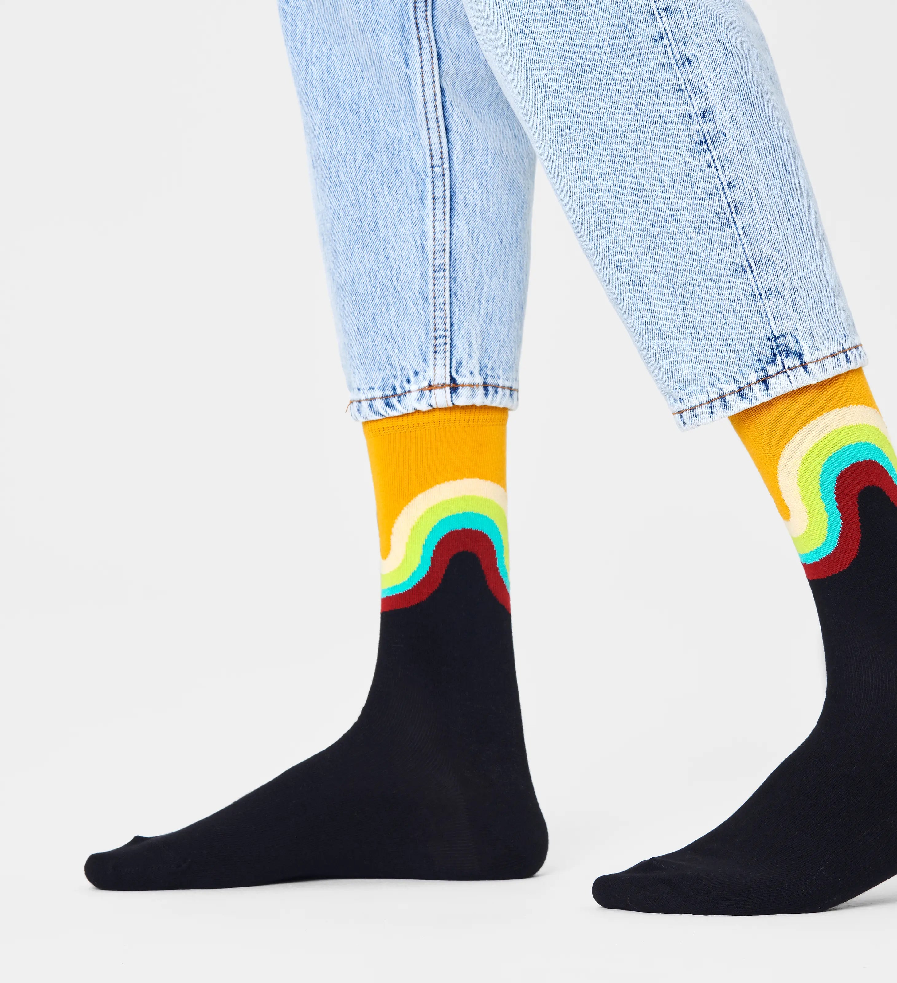 Happy Socks - Jumbo Wave - Black
