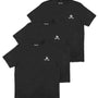 Money Clothing - 3 Pack Lounge Crew Neck T-Shirts - Black