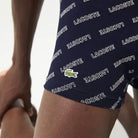 Lacoste Men’s Stretch Cotton Trunk 3-Pack - Blue/White/Grey