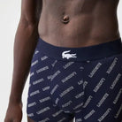 Lacoste Men’s Stretch Cotton Trunk 3-Pack - Blue/White/Grey