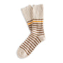 Thunders Love Marine Collection Stripes White & Sand Socks