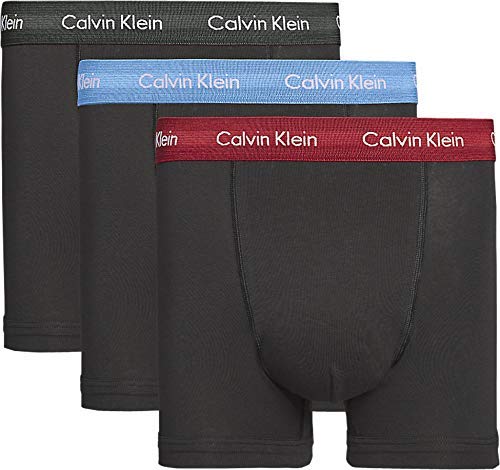 Mens 3 pack calvin klein cotton stretch trunks hotsell