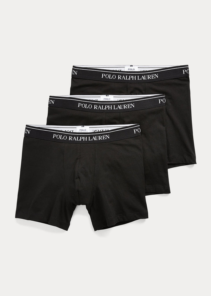 Ralph Lauren Men's 3 Pack Boxer Briefs in Black