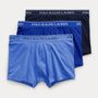 Polo Ralph Lauren Classic Boxer Trunks 3-Pack (Navy/Sapphire/Blue)