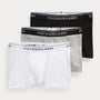 Polo Ralph Lauren Classic Boxer Trunks 3-Pack ( White/Heather/Black )