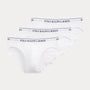 Polo Ralph Lauren Underwear 3-Pack Low Rise Stretch-Cotton Briefs - White