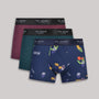 Ted Baker 3 Pack Cotton Stretch Fashion Trunks -  Garden/Port Royal/Kep