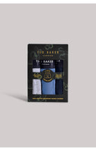 Ted Baker 3 Pack Cotton Stretch Plain Boxer Briefs - Grey / Navy / Blue