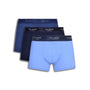 Ted Baker 3 Pack Fashion Cotton Stretch Trunks - Navy / Blue / Cobalt