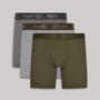 Ted Baker 3 Pack Cotton Stretch Boxer Briefs  - Green/Heather/Light Grey