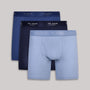 Ted Baker 3 Pack Cotton Stretch Boxer Briefs - Blue/Navy/Fog