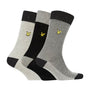 Lyle & Scott Trent 3 Pack Socks - Herringbone/GreyMarl/Black